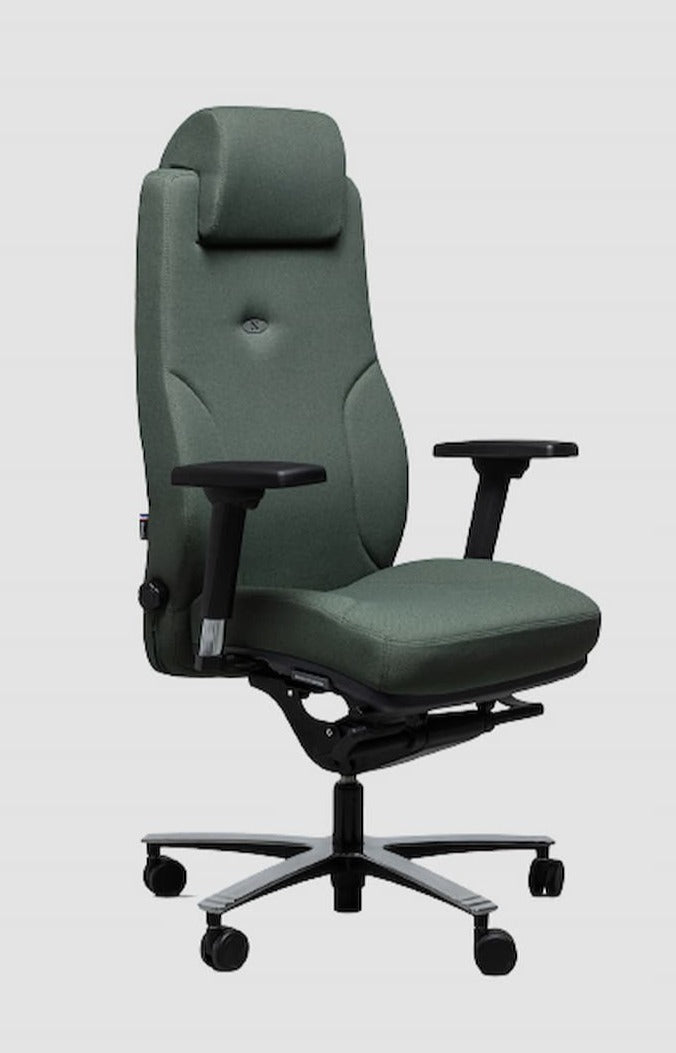 Chaise de bureau ergonomique design revêtement tissu cura LEAD ERNEST