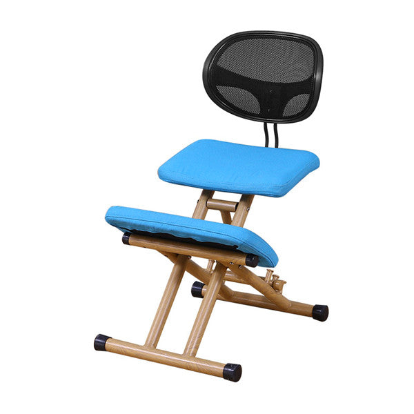 Tabouret ergonomique bureau avec dossier et repose genoux