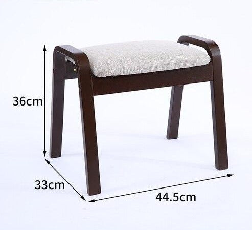 Banc scandinave individuel superposable en tissus et bois