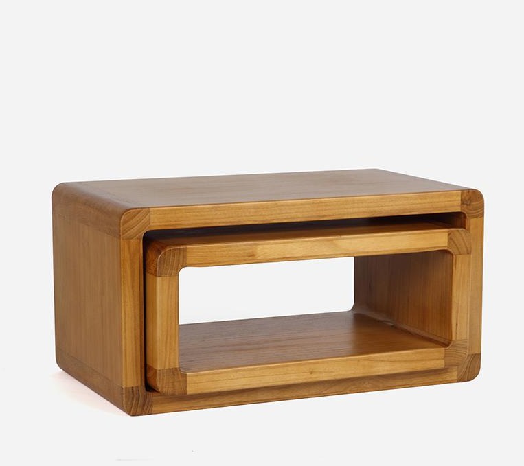 Bancs scandinaves encastrables en bois massif