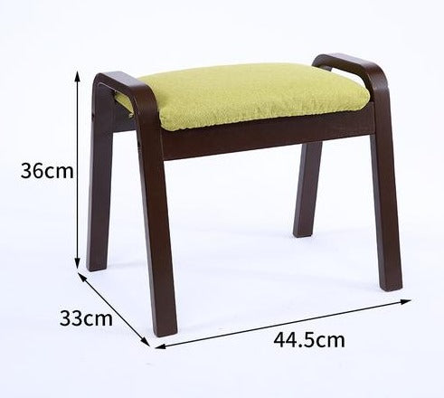 Banc scandinave individuel superposable en tissus et bois