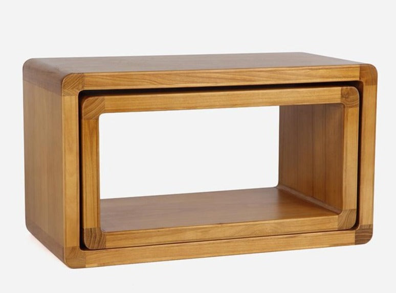 Bancs scandinaves encastrables en bois massif