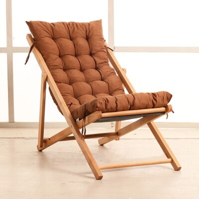 chaise longue pliante jardin matelassée marron