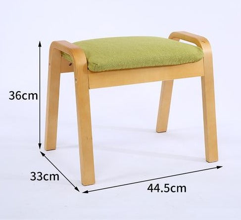 Banc scandinave individuel superposable en tissus et bois
