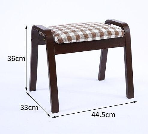Banc scandinave individuel superposable en tissus et bois