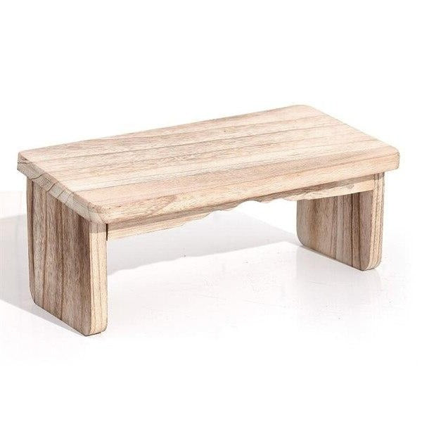 Banc scandinave bas en bois massif