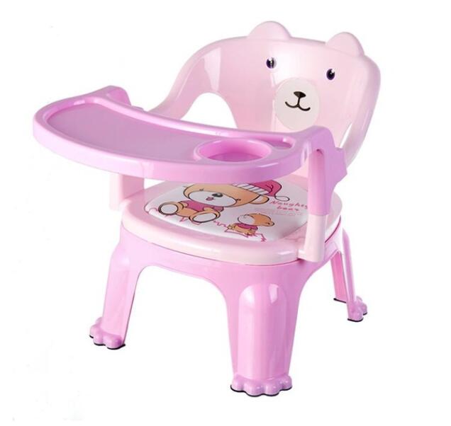 Chaise enfant en plastique thème nounours