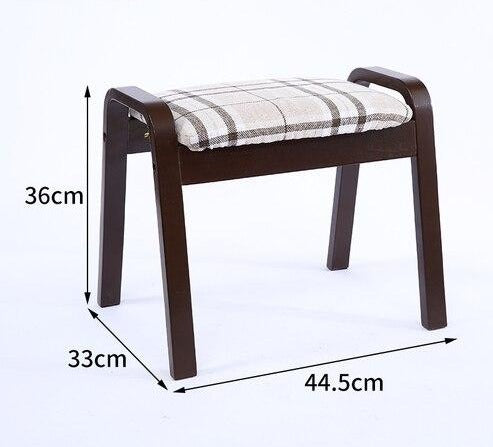 Banc scandinave individuel superposable en tissus et bois