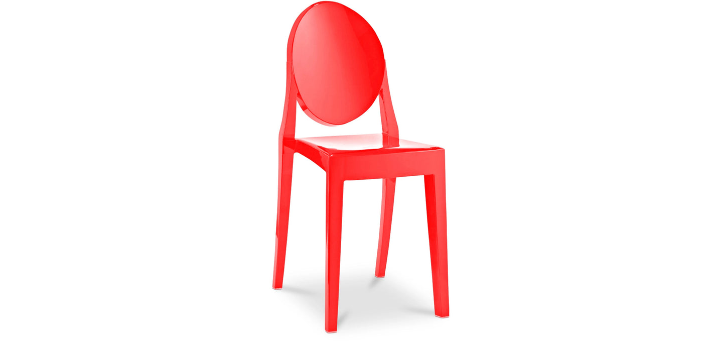 Chaise médaillon moderne en plastique