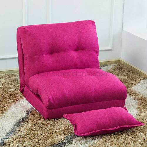 Transat pliable d'appoint en tissu avec coussin