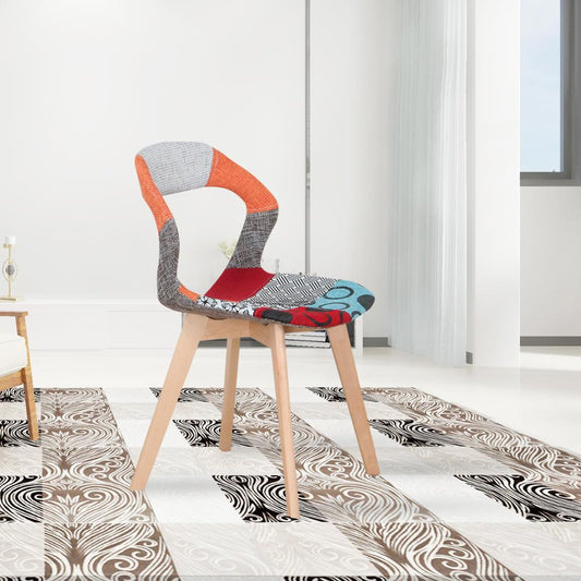 Chaise scandinave patchwork ( lot de 4)