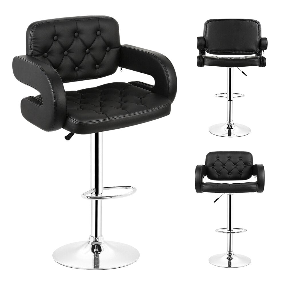 Chaise de bar de style fauteuil avec son assise capitonnée