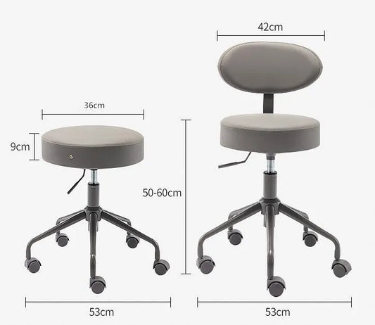 Tabouret ergonomique médical sur roulettes