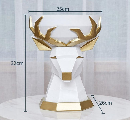 Tabouret design blanc laqué décoratif