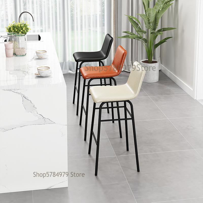 Chaise de bar en métal avec assise confort