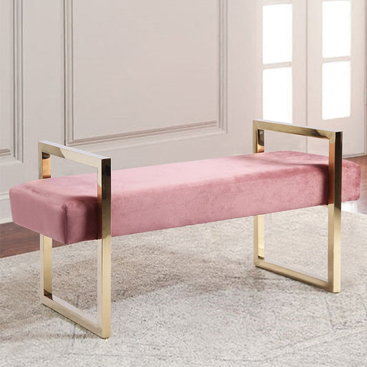 Banc Design rose et doré