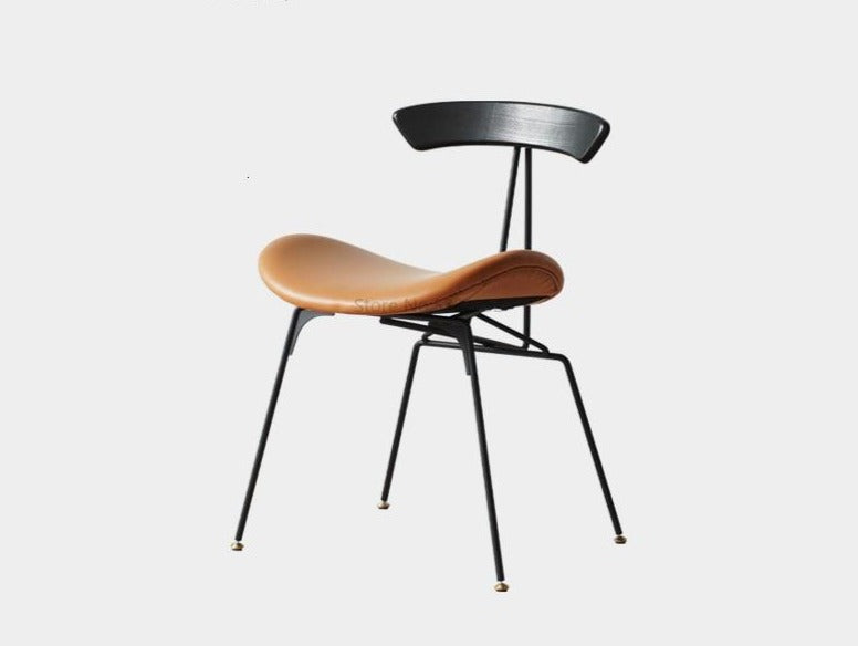 Chaise design de salle à manger avec assise ergonomique