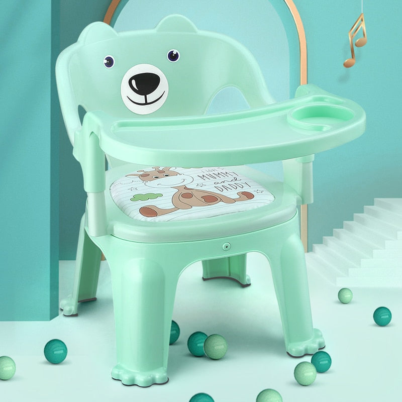 Chaise enfant en plastique thème nounours