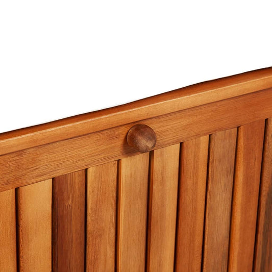 Banc de rangement en bois avec accoudoirs