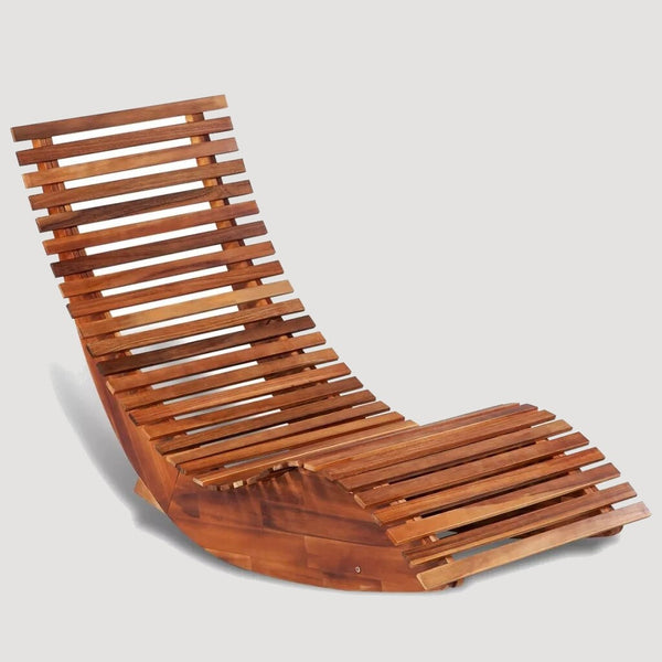Chaise longue design en bois 