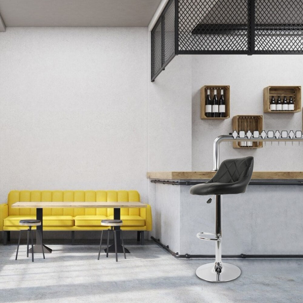 Chaise de bar design ajustable en similicuir (lot de 2)