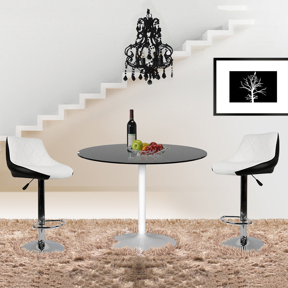 Chaise de bar design ajustable en similicuir (lot de 2)