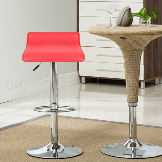 Tabouret de bar design avec assise en similicuir et mini dossier