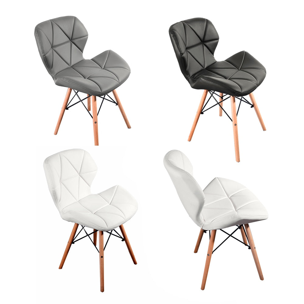 Chaises scandinaves avec assise ergonomique matelassée