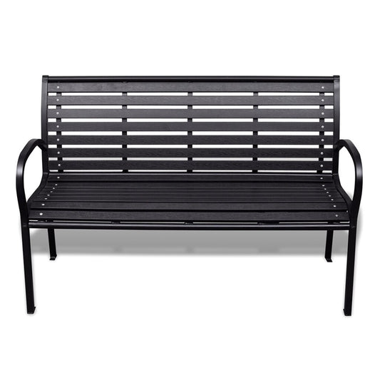 Banc moderne en métal noir