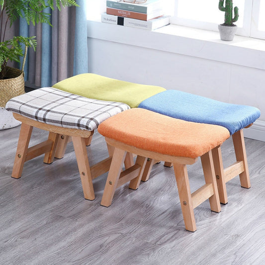Banc scandinave individuel en bois et tissus