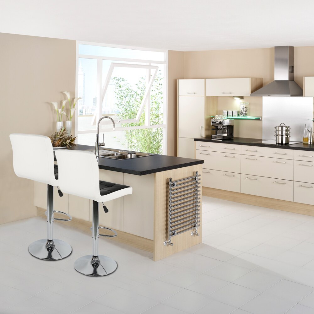 chaise de bar réglable similicuir pour cuisine ouverte