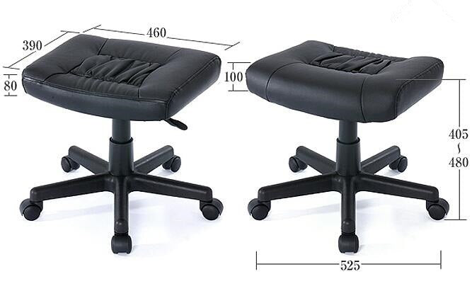 Tabouret ergonomique sur roulettes avec assise à mémoire de forme