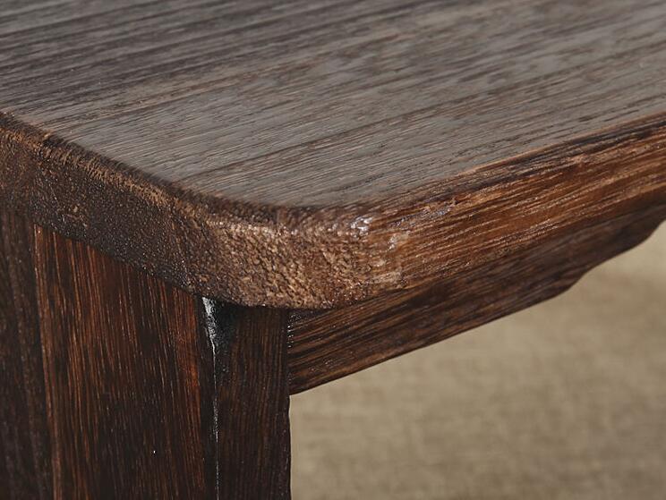 Banc scandinave bas en bois massif