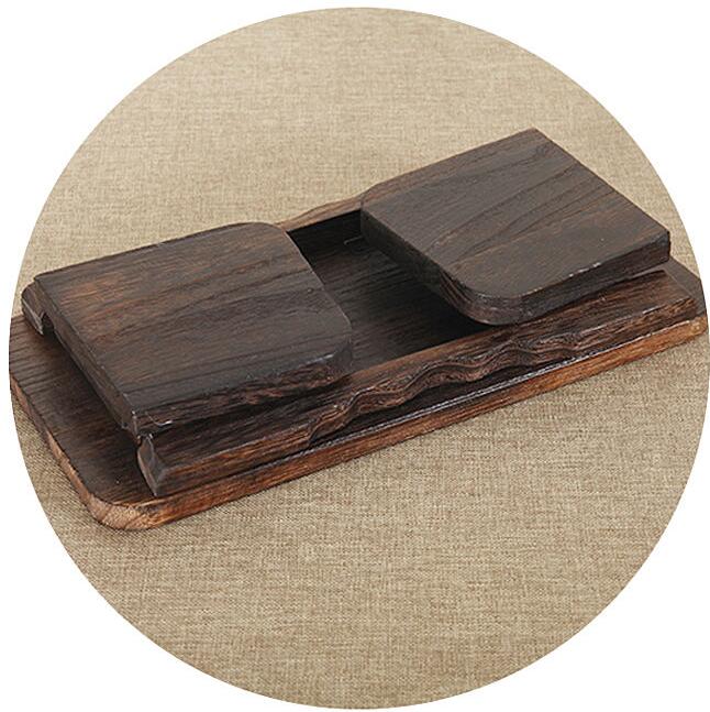 Banc scandinave bas en bois massif