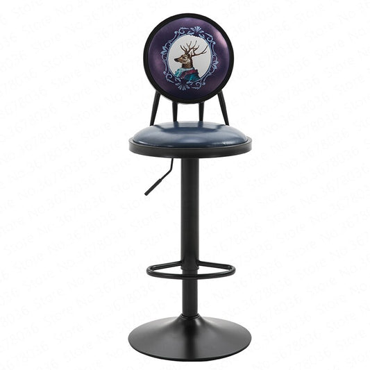 Chaise de bar rétro chic en métal