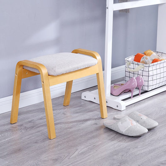 Banc scandinave individuel superposable en tissus et bois