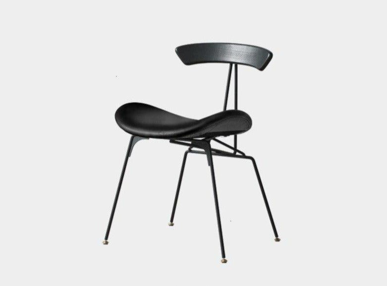 Chaise design de salle à manger avec assise ergonomique