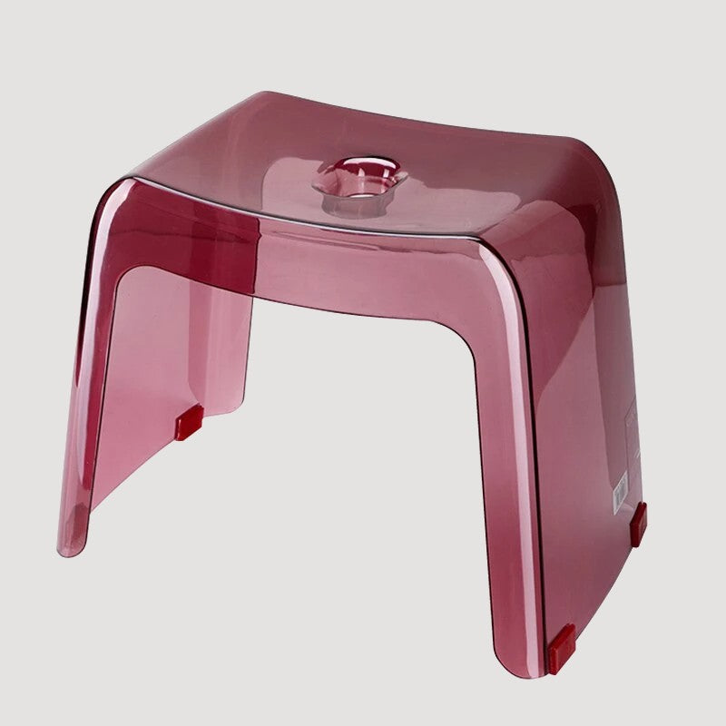 Tabouret design bas transparent