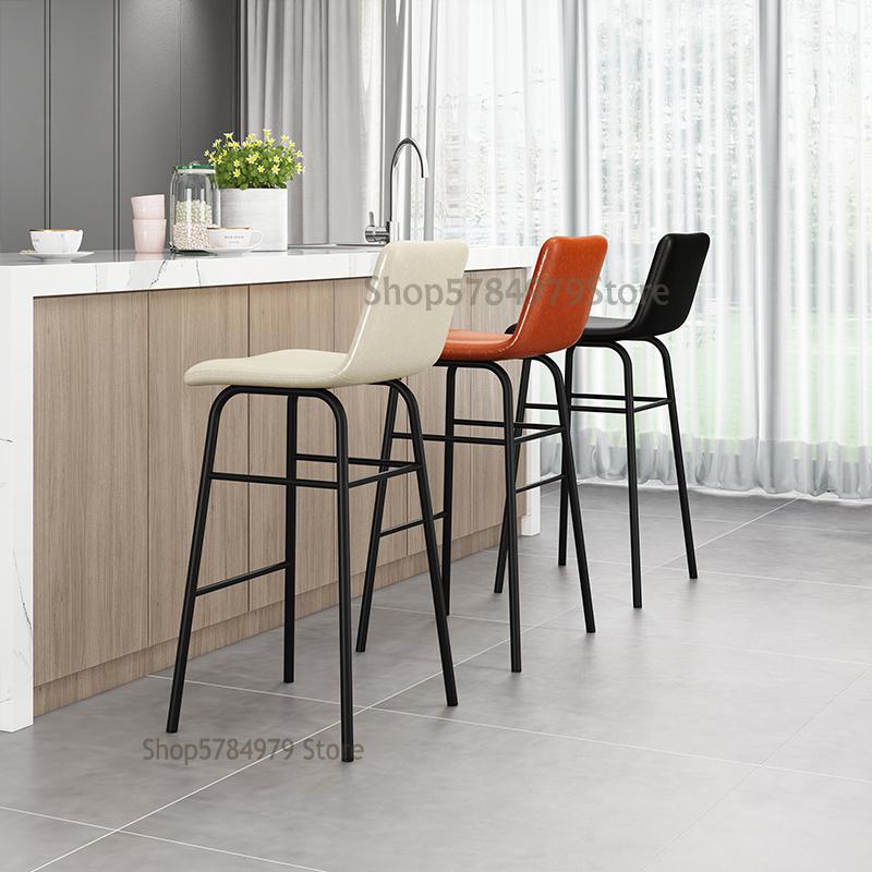 Chaise de bar en métal avec assise confort