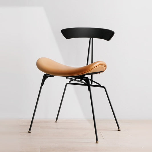 Chaise design de salle à manger avec assise ergonomique