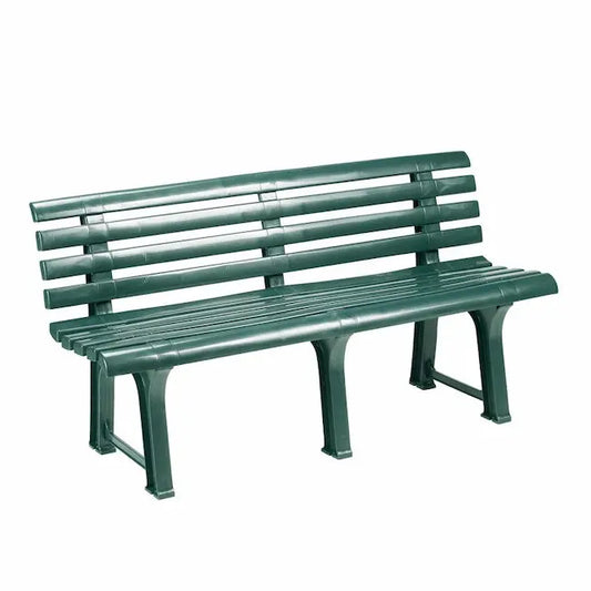 Banc de jardin en plastique vert