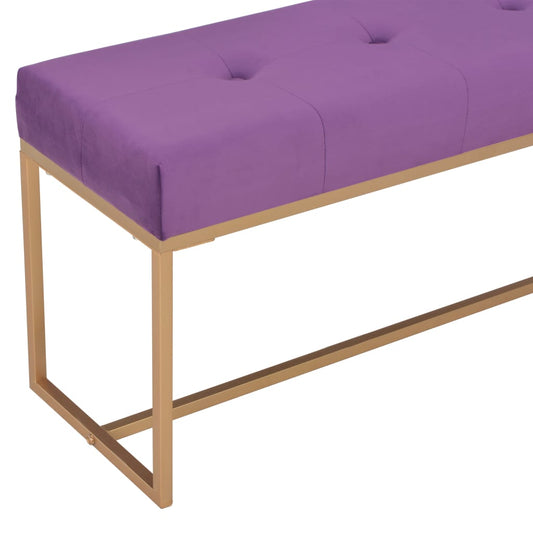 Banc design fushia et métal