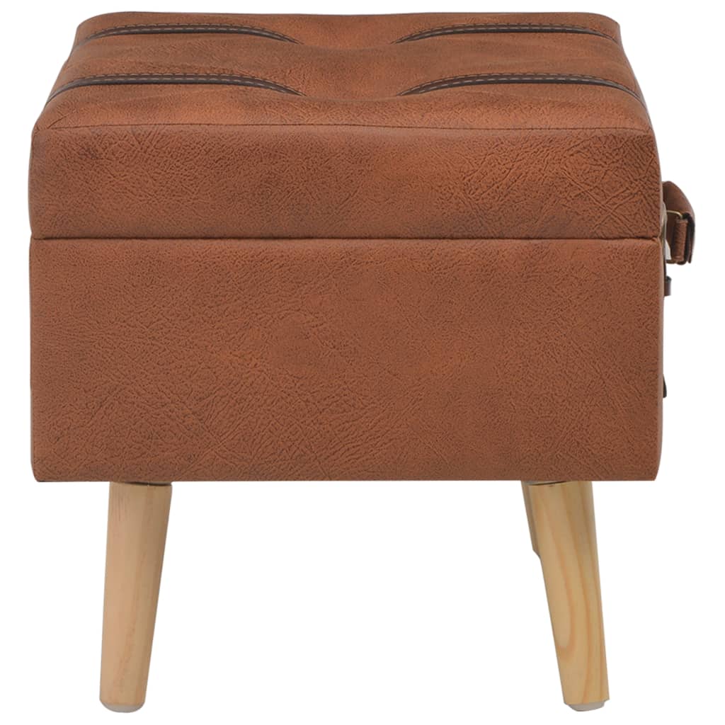 Banc scandinave original avec coffre de rangement style valise