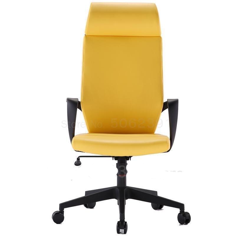 Chaise de bureau design avec dossier haut et accoudoirs