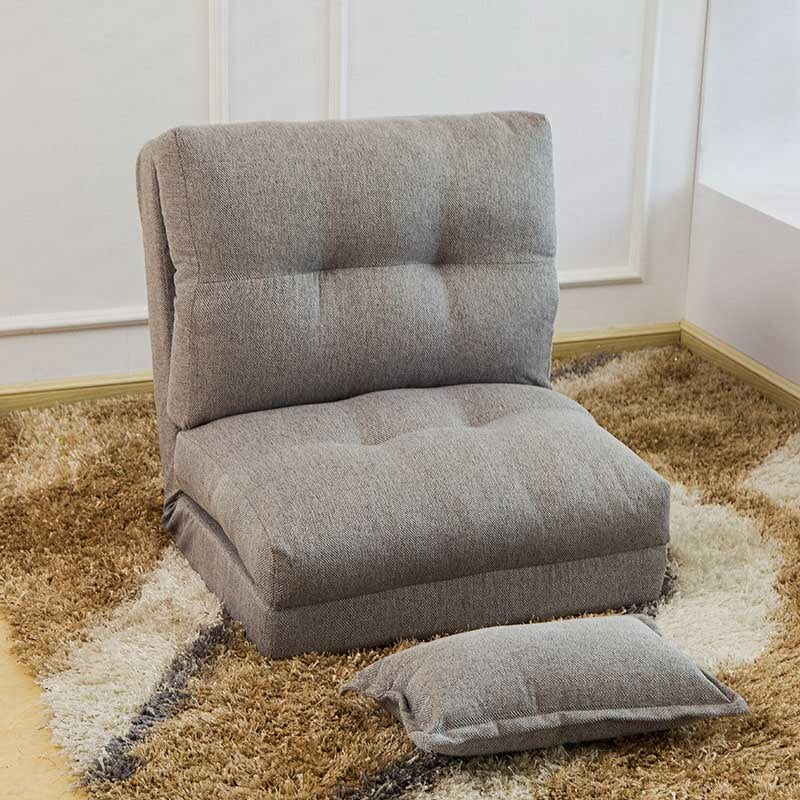 Transat pliable d'appoint en tissu avec coussin