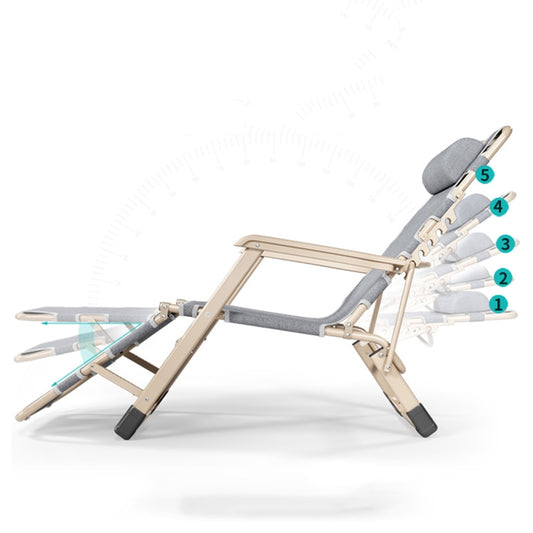 Transat pliable multi position en aluminium