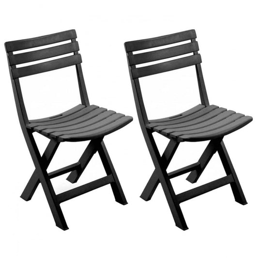 Chaise pliable de terrasse (lot de 2)