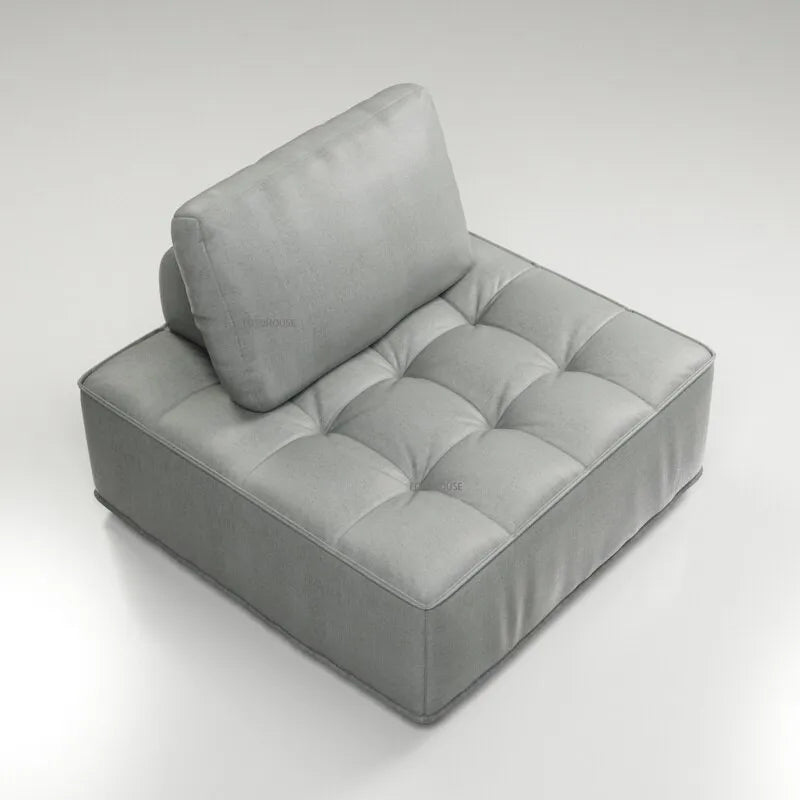 Canapé modulable avec dossier coussin