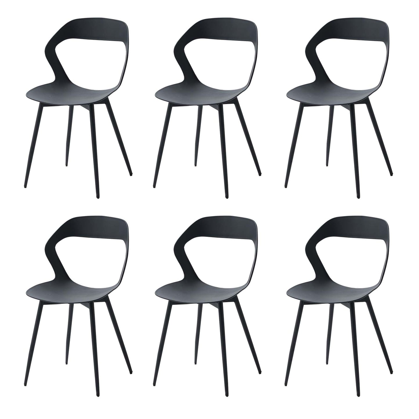Chaise salle à manger noire design