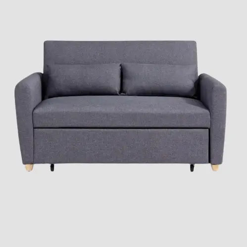 Canapé convertible deux places de style scandinave en tissu